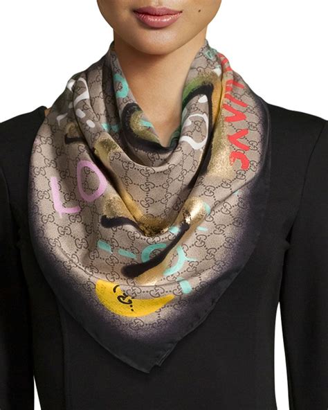 gucci scarf sale women's|authentic gucci silk scarf.